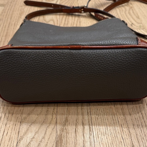 Dooney & Bourke Crossbody Taupe and Tan Leather - Picture 9 of 16
